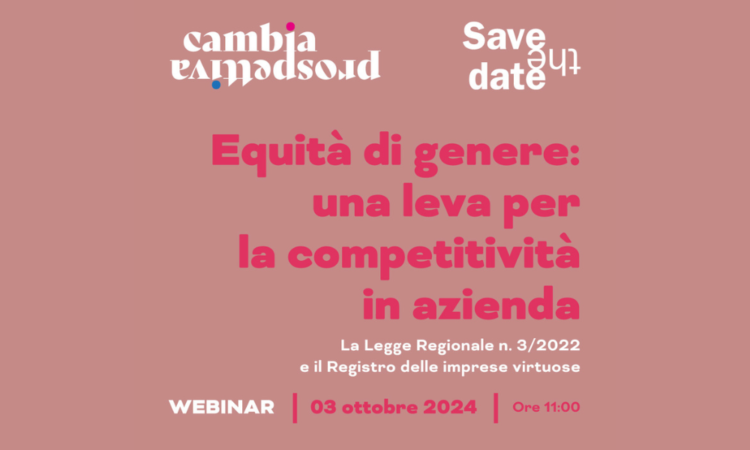 Webinar Equità di genere: una leva per la competitività in azienda